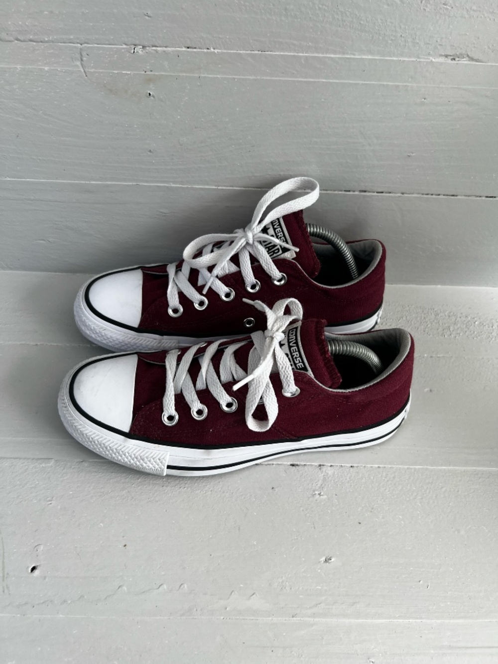 Converse Red Sneakers Women's 5 Low Top Shoes All Star Lace Up